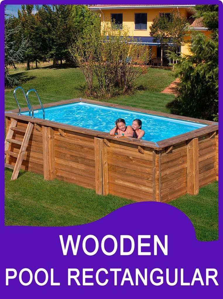 Wooden Pool Rectangular