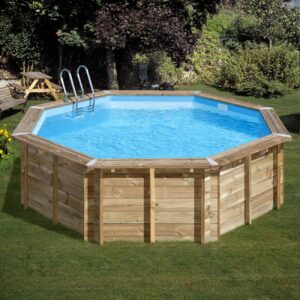 Piscina Sunbay circular Violette 2 de Ø 500 x 127 cm Wooden pools 800003