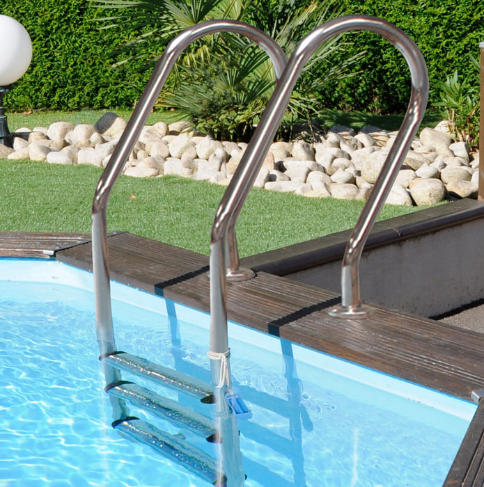Piscina Sunbay circular Ananas de Ø 428 x 117 cm Wooden pools 790210 - Imagen 6